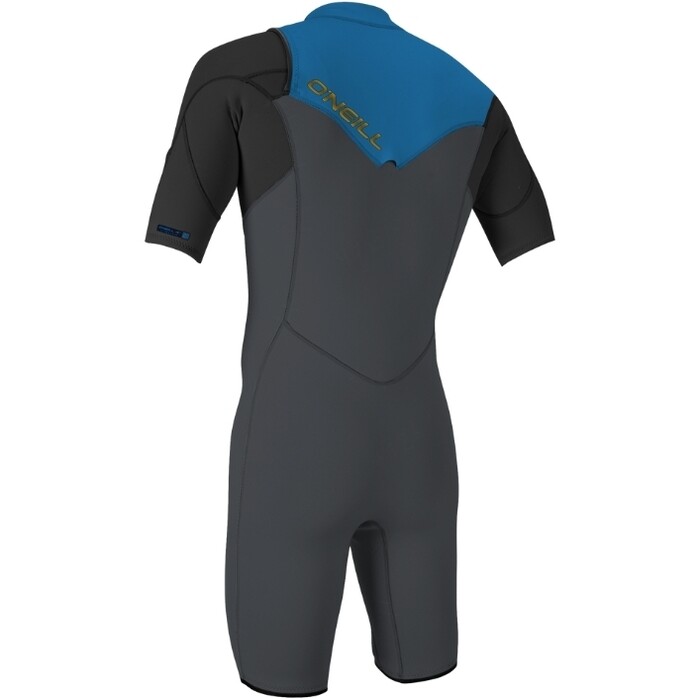 2024 O'Neill Mens Hammer 2mm Chest Zip Shorty Wetsuit 4927 - Graphite / Black / Ocean